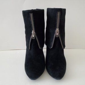Stunning Audrey Brooke Black Suede Pullover Boots-7.5M